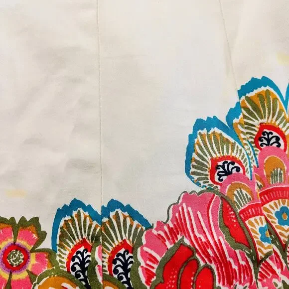 Nine West Floral Sleeveless A Line Dress Size 4 Multicolored - Picture 6 of 11